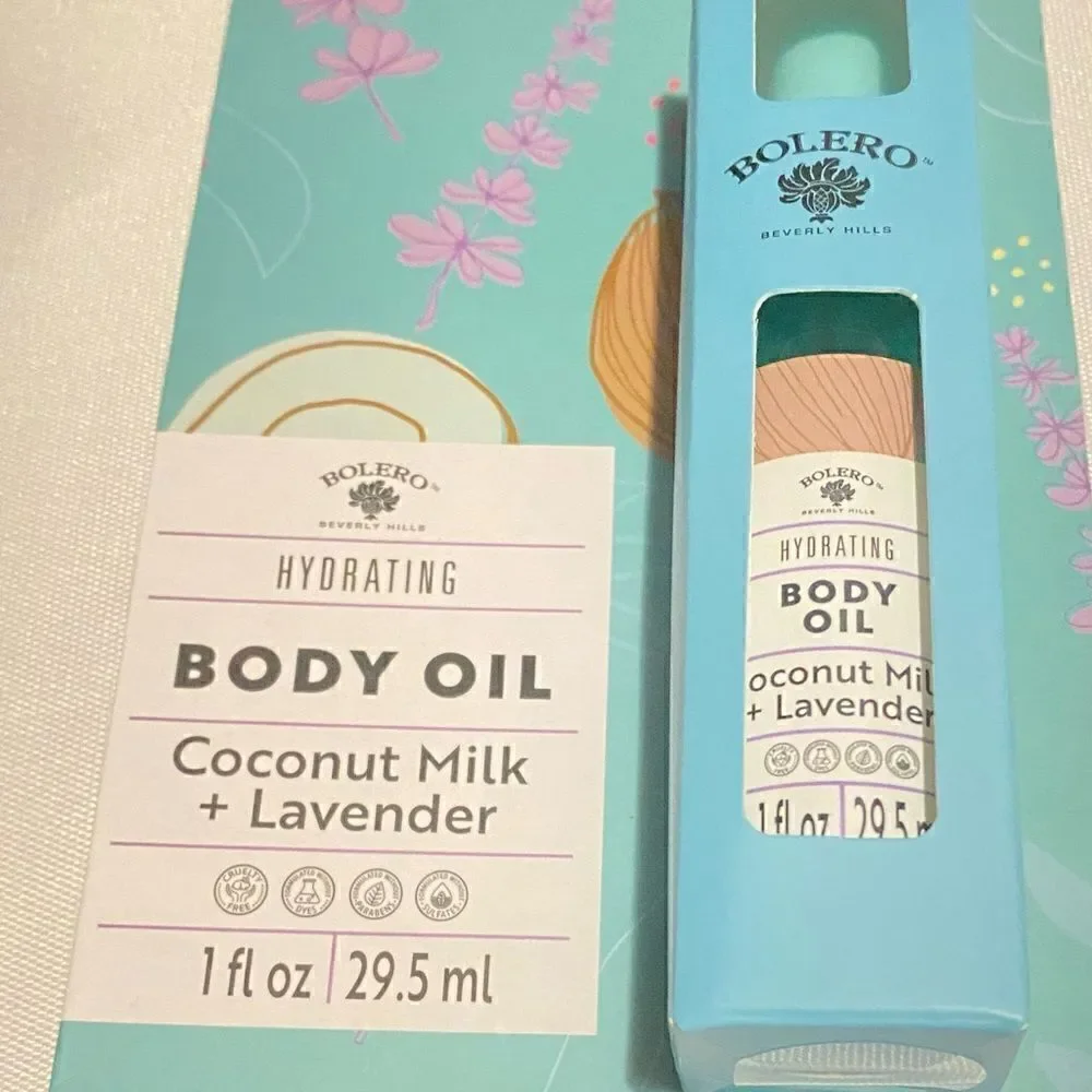 🛍️Bolero pack of 2 Hydrating Body oil 1 FL OZ 29.5ml 🎁